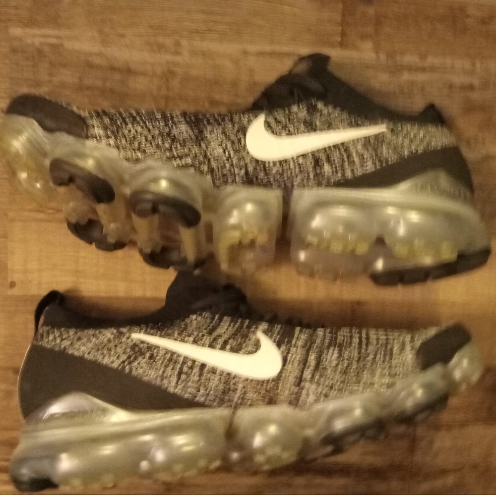 Nike Air Vapormax Flyknit 3 Oreo AJ6900-002 Men's 11.5 Pre-owned FF200 NO BOX - Picture 3 of 11